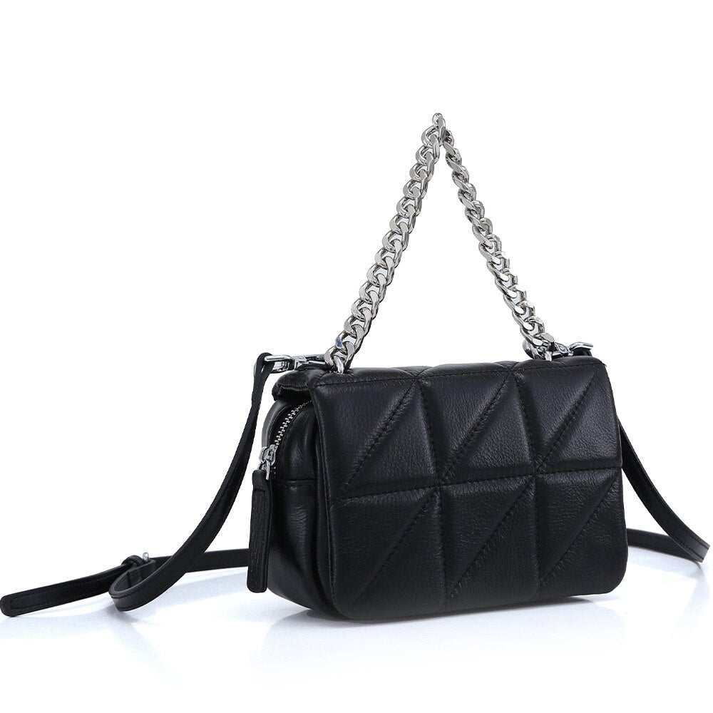 Fashion Women Chain Small Cross-body Bag Soft Leather Shoulder Bag