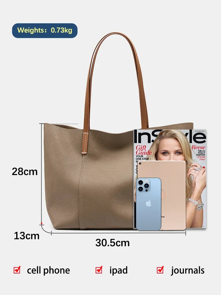 Women Tote Bags Luxury Designers Genuine Leather