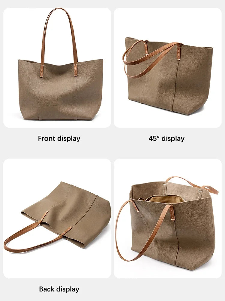 Women Tote Bags Luxury Designers Genuine Leather