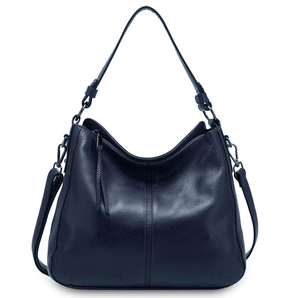 Zency 100% Genuine Leather Roomy Elegant Women Shoulder Bag