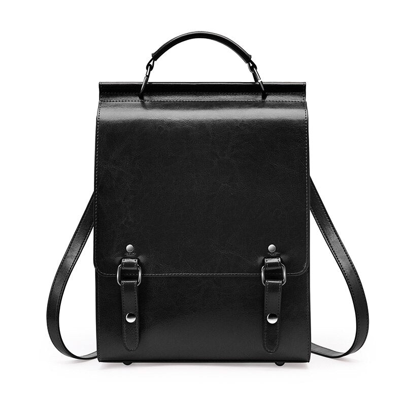 Zency Female Fashion Backpack Retro England Style Student Satchel Laptop Rucksack Women A4 Shoulder Bag School Bags Office