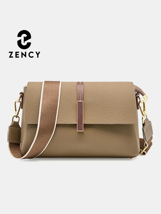 Zency Luxury Designer Women Retro Genuine Leather Bag Envelope Bags