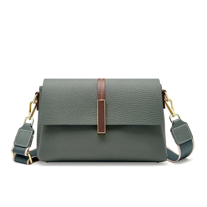 Zency Luxury Designer Women Retro Genuine Leather Bag Envelope Bags