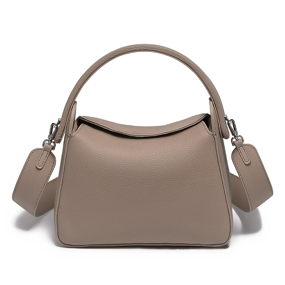 Zency Women's Simple Luxury Brand Pillow Bag Designer Leather Handbag