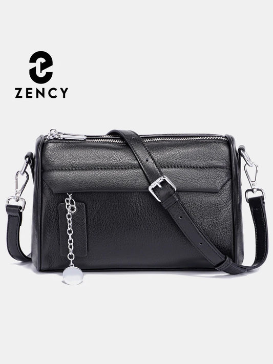 Zency Simple Fashion Chain Handbags Soft Leather Top-handle Bag