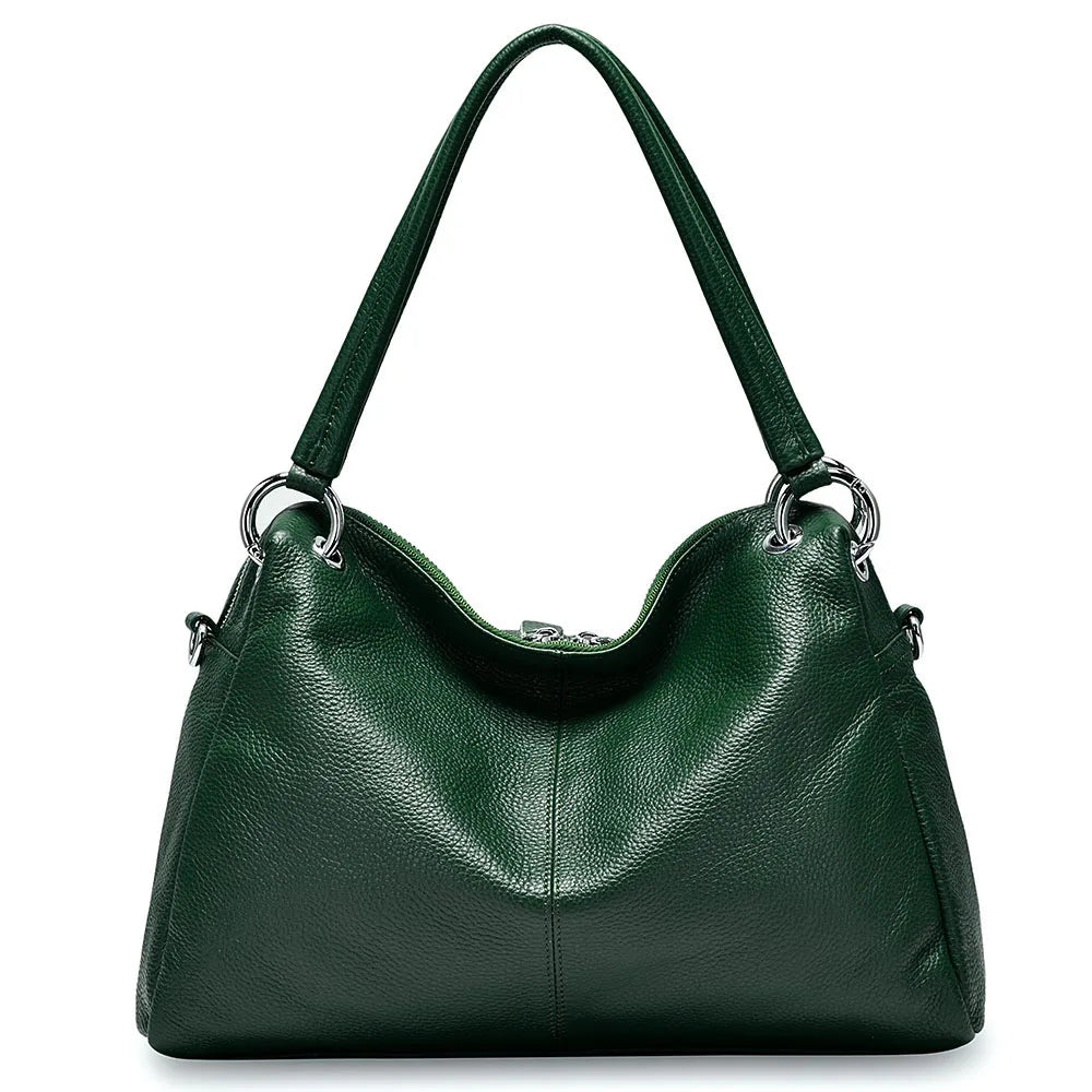 Zency Fashion Hobos 100% Genuine Leather Soft Skin Women Shoulder Bag