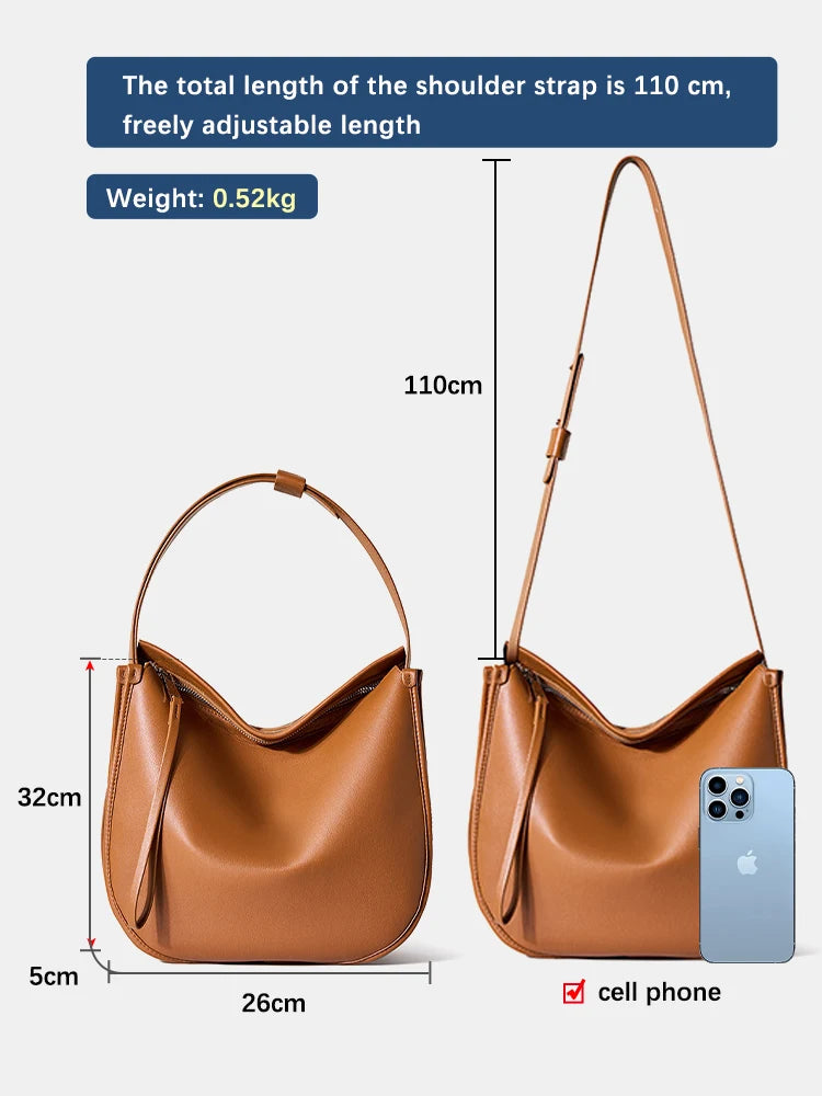 Zency Fashion Women Messenger Bag Genuine Leather Romantic Handbags