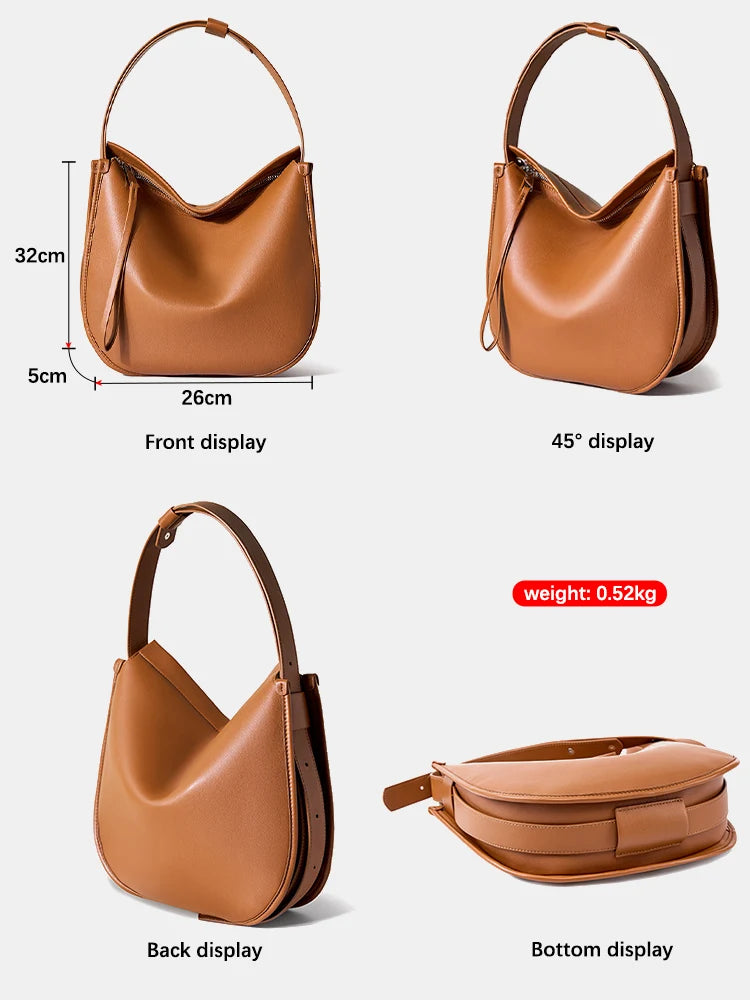 Zency Fashion Women Messenger Bag Genuine Leather Romantic Handbags