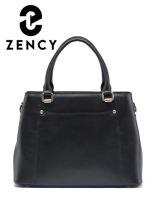 Zency Genuine Leather Shoulder Bag For Women Simple Classic Ladies Handbag