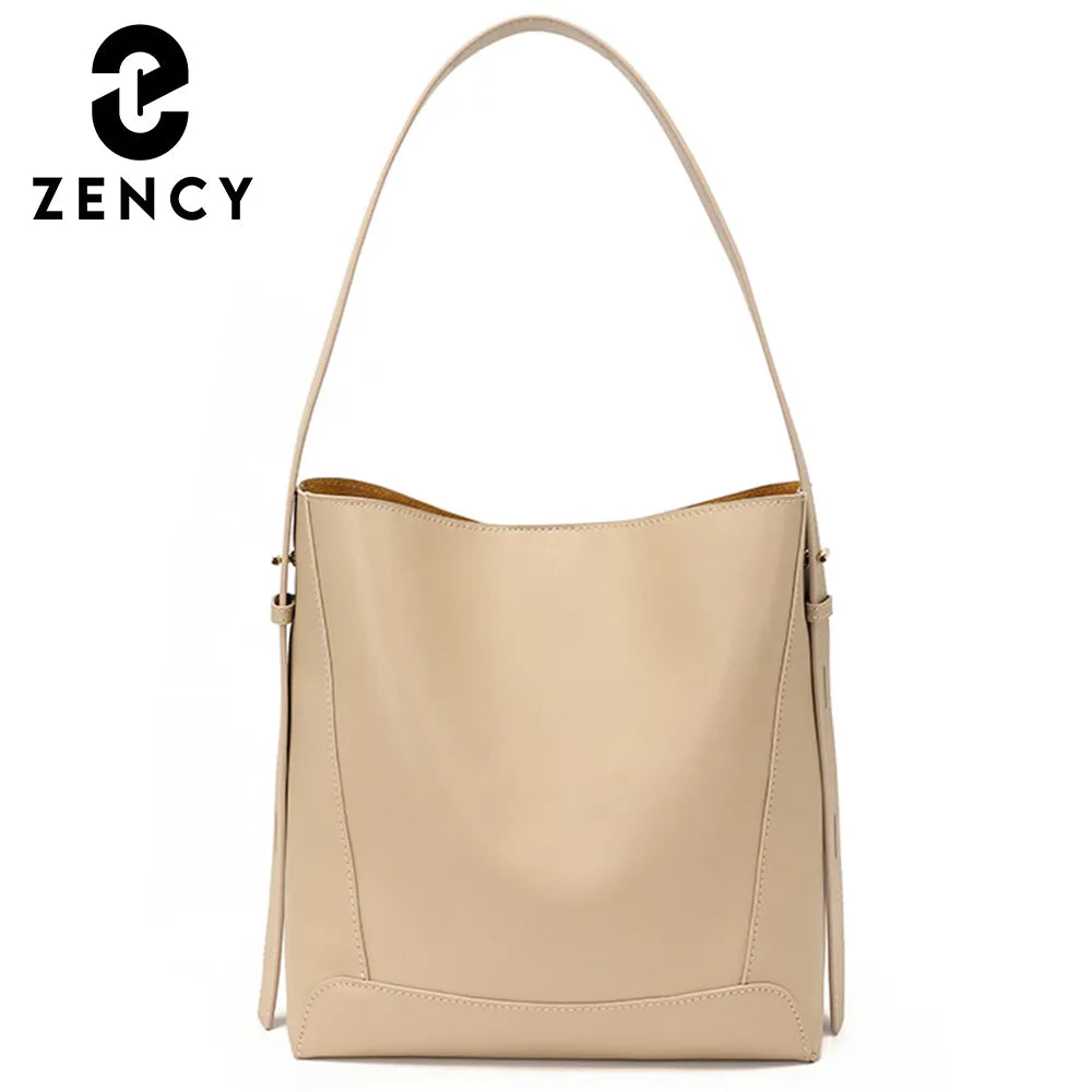 Zency Soft Leather Large Shopper Shoulder Bucket Bag