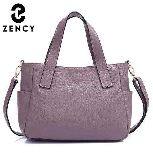 Genuine Leather Tote Handbag For Women Simple Commute Classic Crossbody