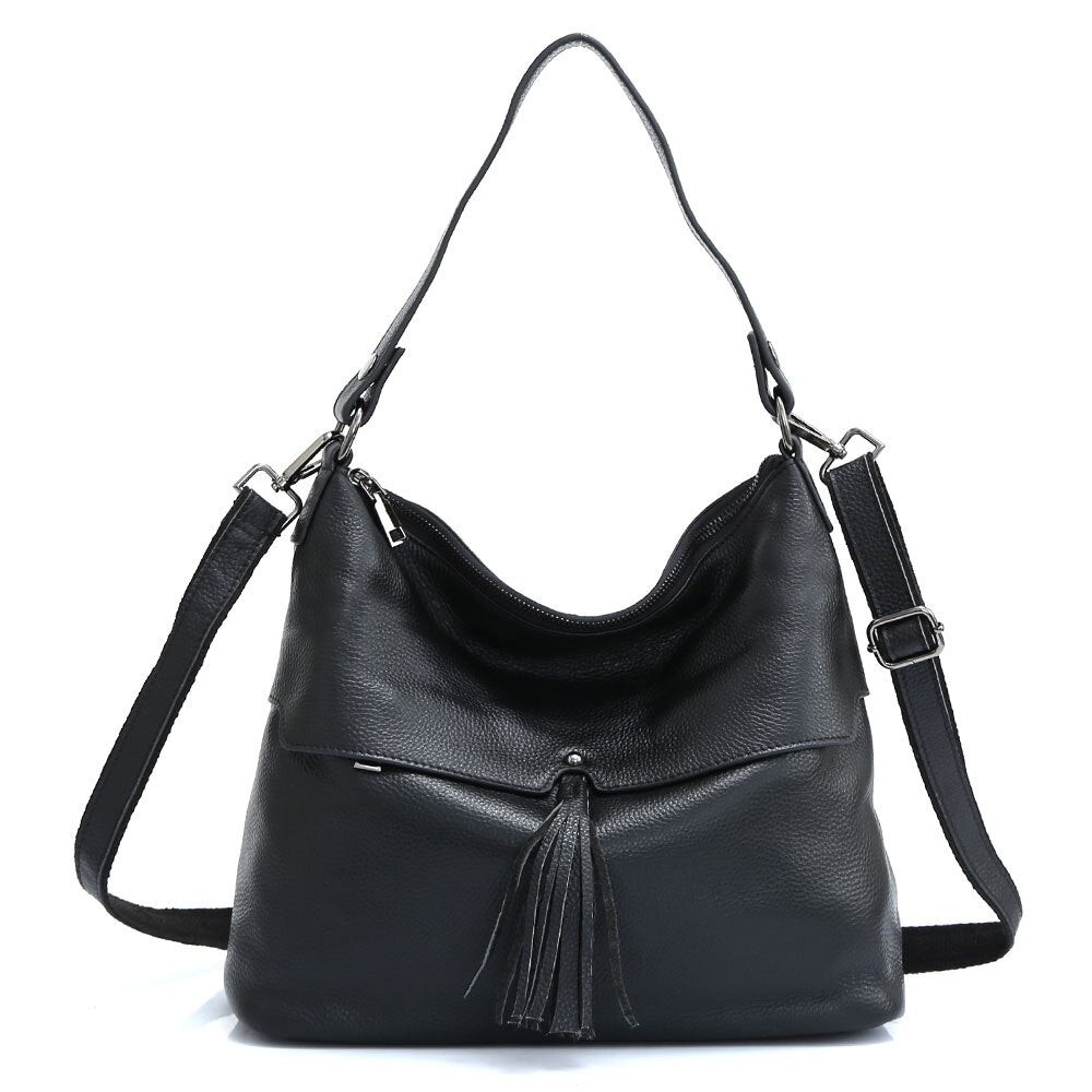 Genuine Leather Shoulder Bag For Women Vintage Crossbody Handbag