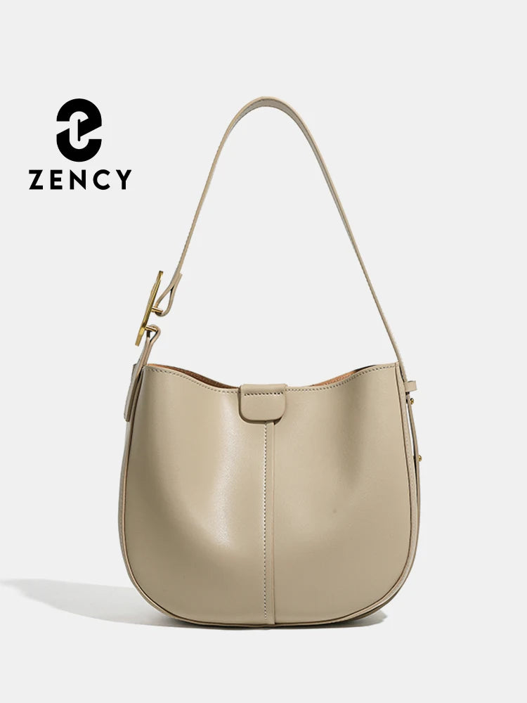 Zency Genuine Leather Women Handbag Shoulder Crossbody