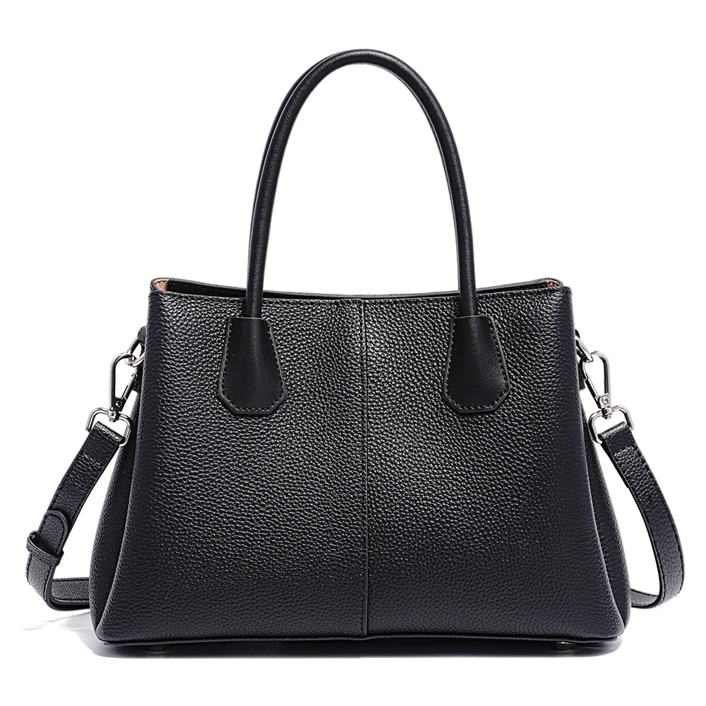 Zency Ladies Handbag Genuine Leather Top-handle Bag For OL