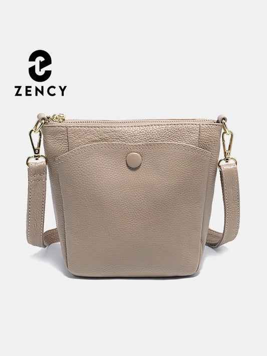 Zency Laides Small Soft Cow Leather Handbag New In Casual Women Crossbody Bag