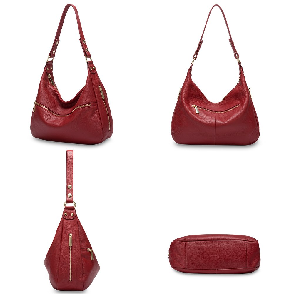 Zency Luxury Women Shoulder Bag 100% Genuine Leather Tote Messenger Bag