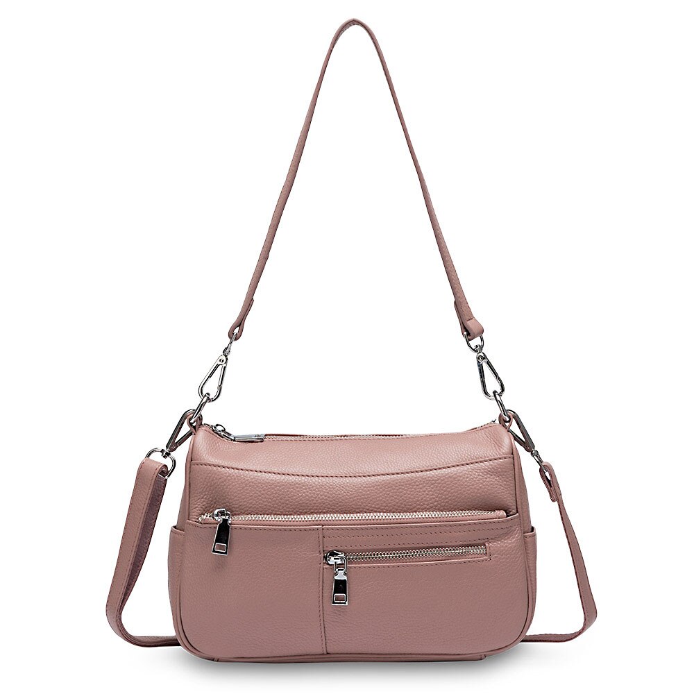 Zency Noble Women Shoulder Bag 100% Genuine Leather Fashion Crossbody Purse Handbag