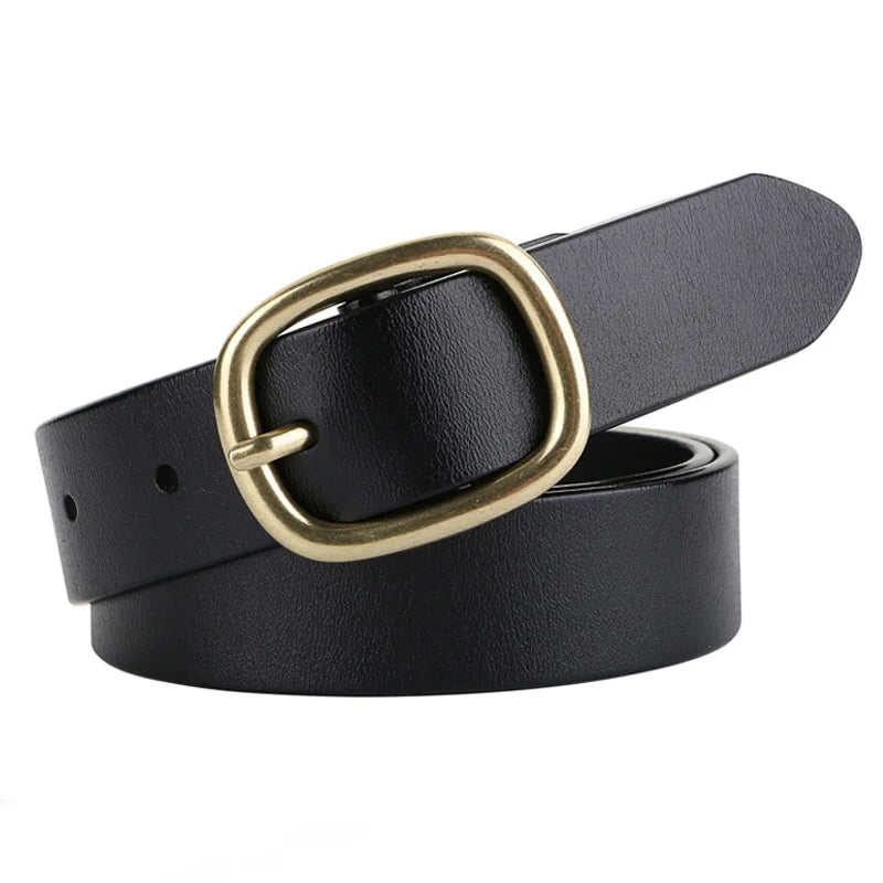 Zency Soft Genuine Leather Waist Belt 2024 New