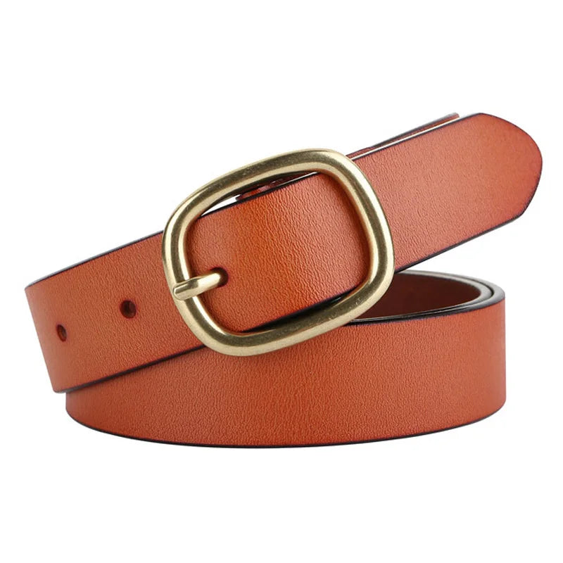 Zency Soft Genuine Leather Waist Belt 2024 New