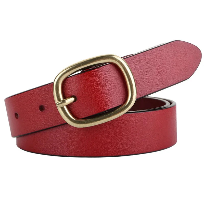 Zency Soft Genuine Leather Waist Belt 2024 New