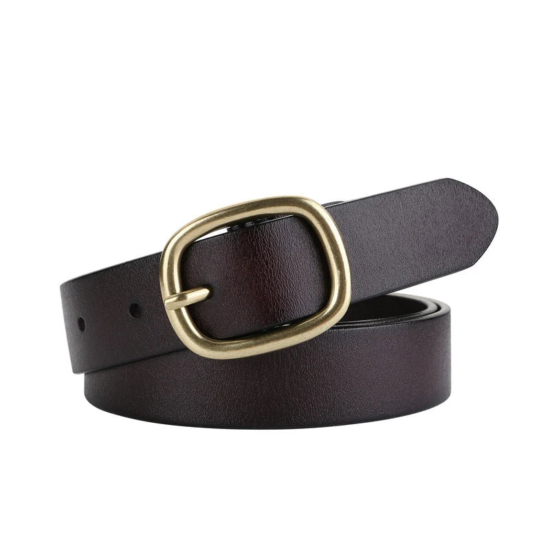 Zency Soft Genuine Leather Waist Belt 2024 New