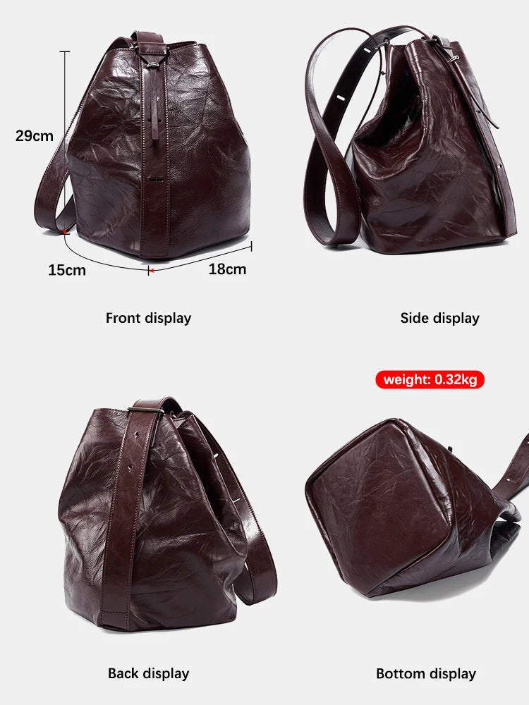 Zency High Quality Ladies Tote Bags Pleated Bags Sac