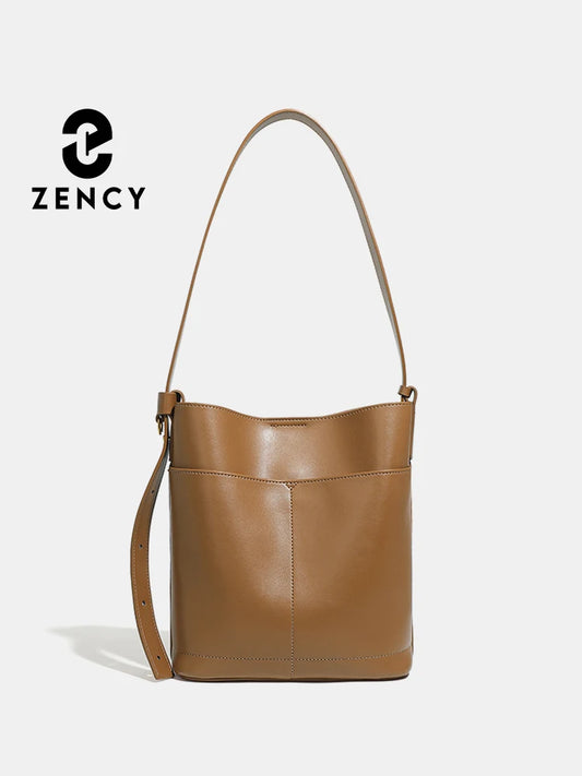 Zency Summer 2024 Trendy Solid Color Medium Tote Bag Shopping Bag For Commuters