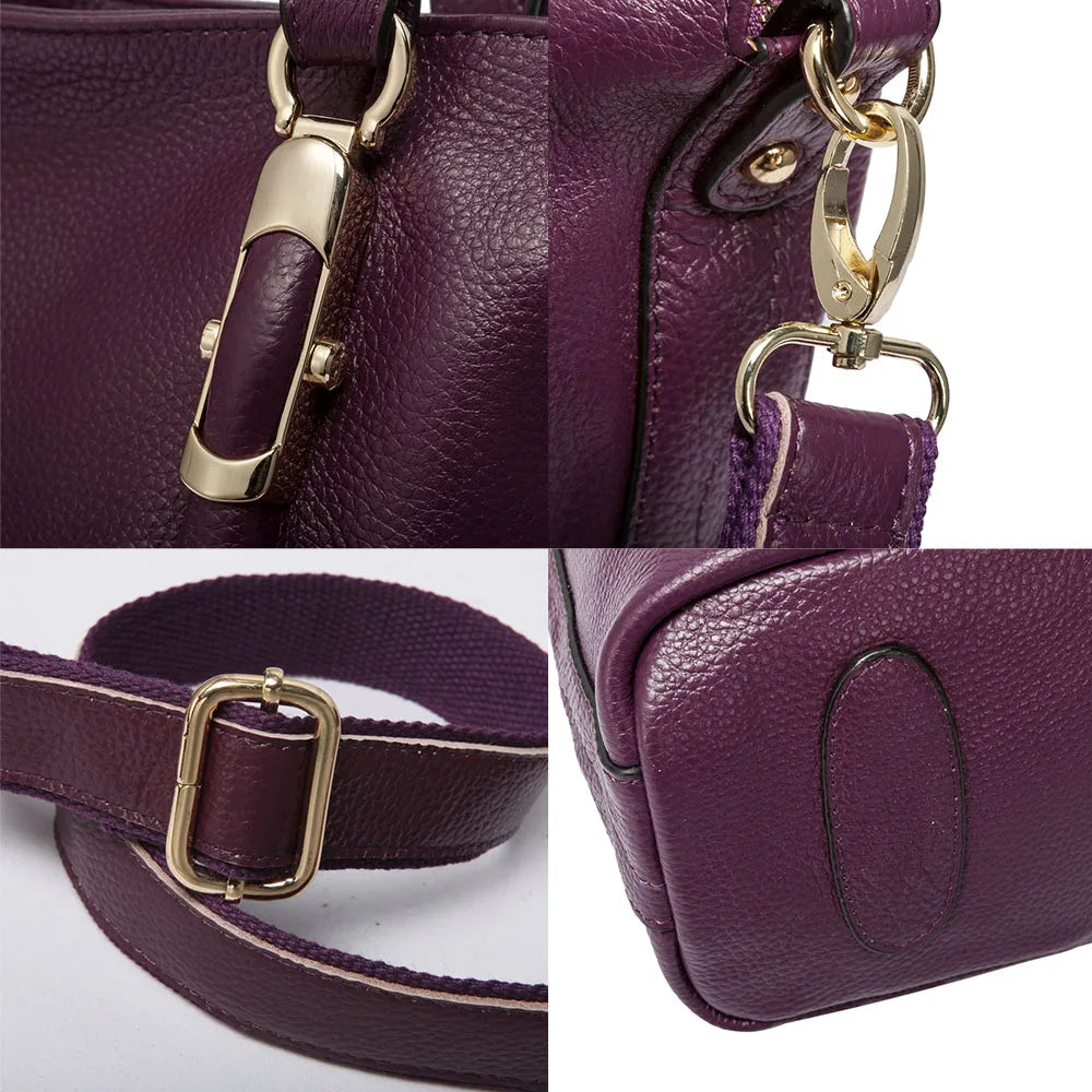 Zency Women Shoulder Bag 100% Genuine Leather Handbag