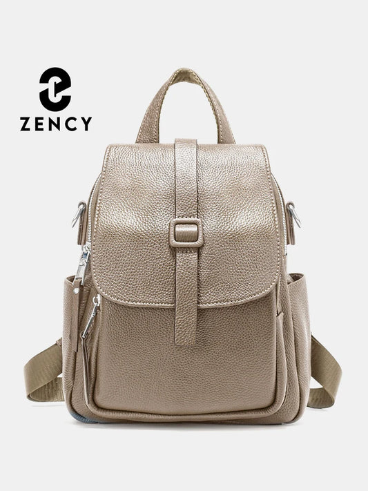 Zency Women Small Backpack 100% Genuine Leather