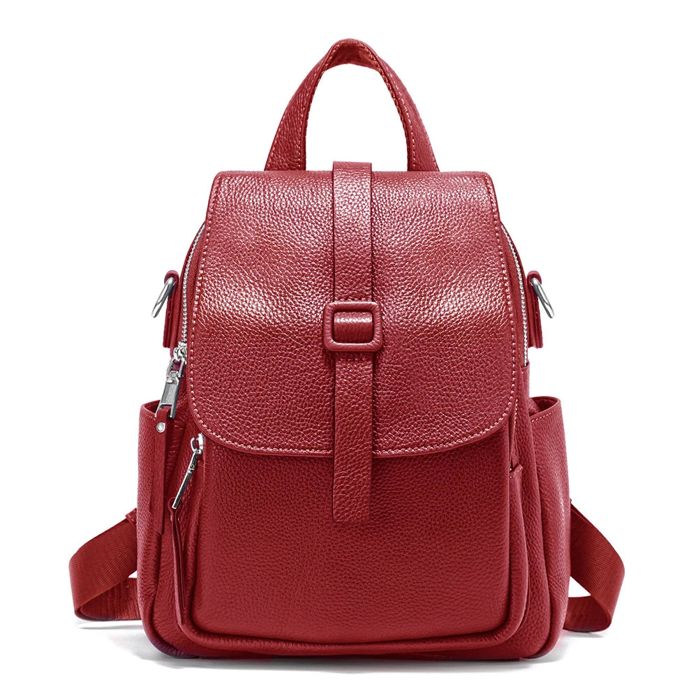 Zency Women Small Backpack 100% Genuine Leather