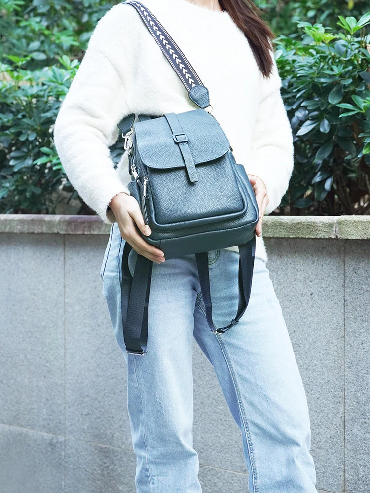 Zency Women Small Backpack 100% Genuine Leather
