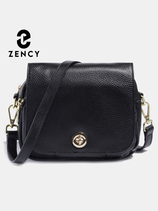 Zency Women Soft Leather Elegant Small Handbags Roomy Crossbody Bag With High Quality Vintage Hardware For Girls Leisure Purses