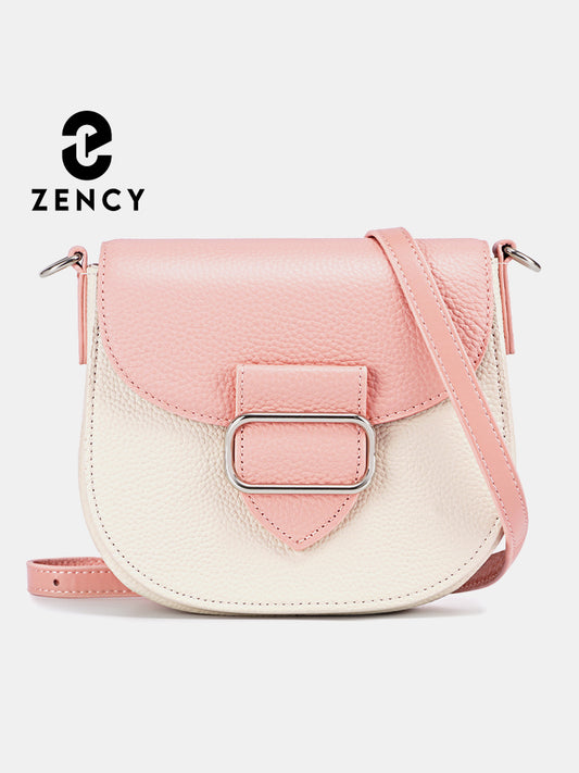 Zency Women Genuine Leather Small Luxury Designer Handbag Crossbody 2024